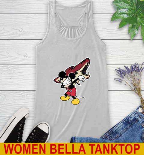 Arizona Coyotes NHL Hockey Dabbing Mickey Disney Sports Racerback Tank