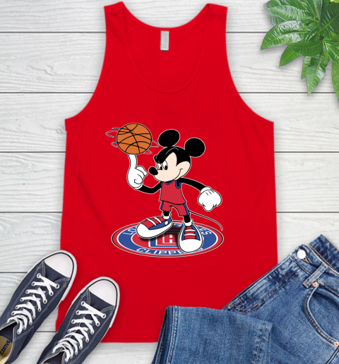 NBA Basketball LA Clippers Cheerful Mickey Disney Shirt Tank Top 6