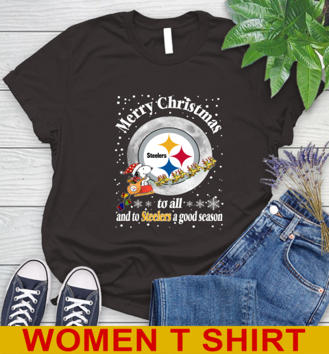 Pittsburgh Steelers Merry Christmas To All And To Steelers A Good Season NFL Football Sports Women's T-Shirt 9