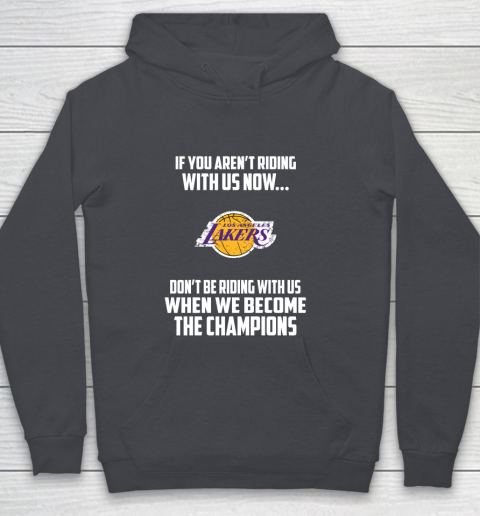 NBA Los Angeles Lakers Basketball We Become The Champions Youth Hoodie 5