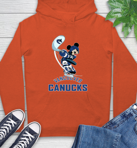 NHL Hockey Vancouver Canucks Cheerful Mickey Mouse Shirt Hoodie 5