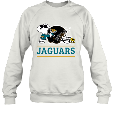 The Jacksonville Jaguars Joe Cool And Woodstock Snoopy Mashup Sweatshirt