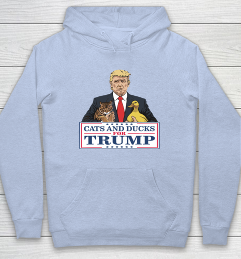 Cats And Ducks For Trump 2024 Kittens And Ducks For Trump Hoodie 5