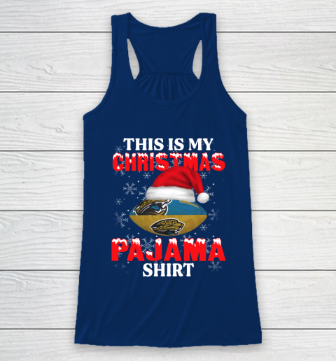 Jacksonville Jaguars This Is My Christmas Pajama Shirt NFL Racerback Tank 6