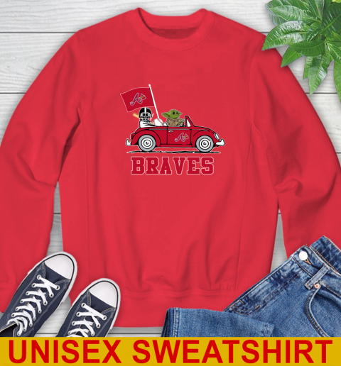 MLB Baseball Atlanta Braves Darth Vader Baby Yoda Driving Star