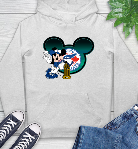 MLB Toronto Blue Jays The Commissioner's Trophy Mickey Mouse Disney Hoodie