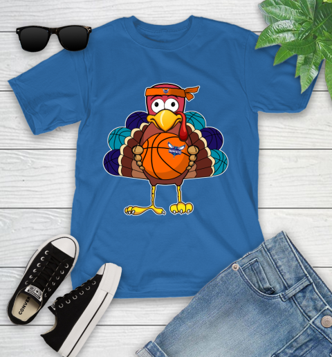 Charlotte Hornets Turkey thanksgiving day Youth T-Shirt 9