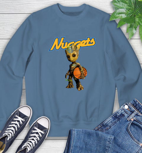 Denver Nuggets NBA Basketball Groot Marvel Guardians Of The Galaxy Sweatshirt 7