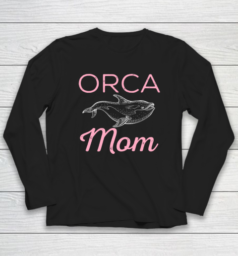 Funny Orca Lover Graphic for Women Girls Moms Whale Long Sleeve T-Shirt