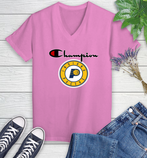 NBA Basketball Indiana Pacers Champion Shirt Women's V-Neck T-Shirt 10