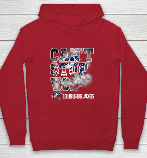 NHL Columbus Blue Jackets Hockey Can't Stop Vs Youth Hoodie 7