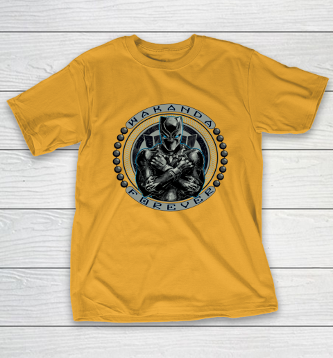 For Fan Black Panther Circle Bead Logo T Shirt Itees Global