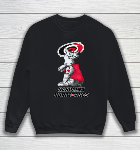 NHL My Cat Loves Carolina Hurricanes Hockey Sweatshirt