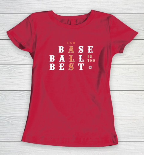 End ALS Baseball Is The Best Women's T-Shirt 7