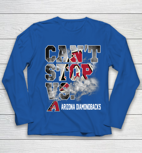 MLB Arizona Diamondbacks Baseball Can't Stop Vs Arizona Diamondbacks Youth Long Sleeve 7
