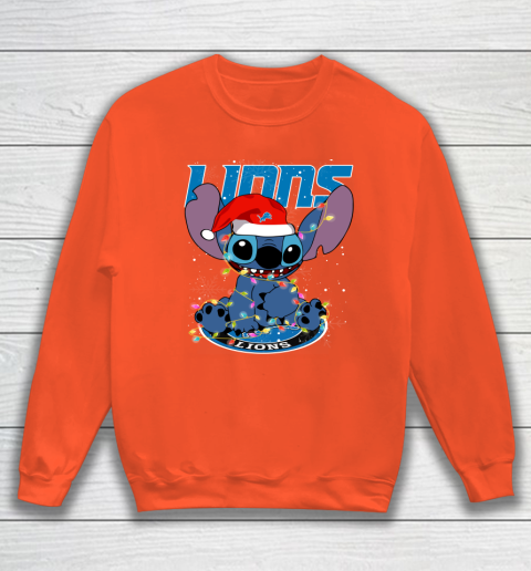Detroit Lions NFL Football noel stitch Christmas Sweatshirt 2