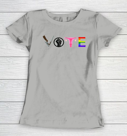 Vote Election Shirt Blm Pro Choice Gun Reform Lgbtq Women's T-Shirt 7