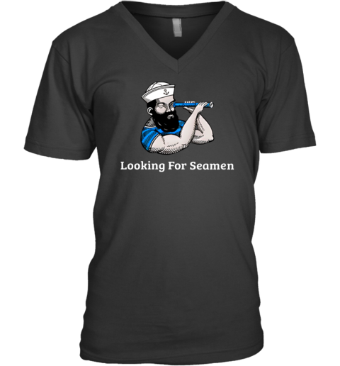 Get Looking For Seamen V-Neck T-Shirt