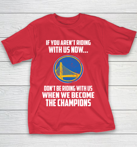 NBA Golden State Warriors Basketball We Become The Champions Youth T-Shirt 7