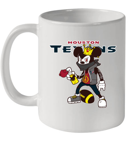Houston Texans NFL Football Mickey Peace Sign Sports Ceramic Mug 11oz