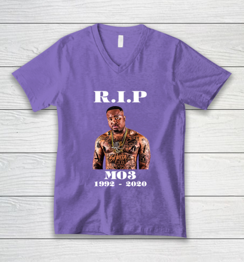 RIP MO3 1992 2020 V-Neck T-Shirt 8