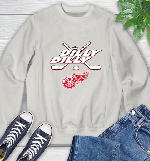 NHL Detroit Red Wings Dilly Dilly Hockey Sports Sweatshirt 12