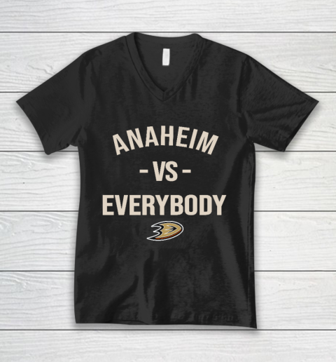 Anaheim Ducks Vs Everybody V-Neck T-Shirt