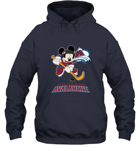 NHL Hockey Mickey Mouse Team Colorado Avanlanche Hoodie