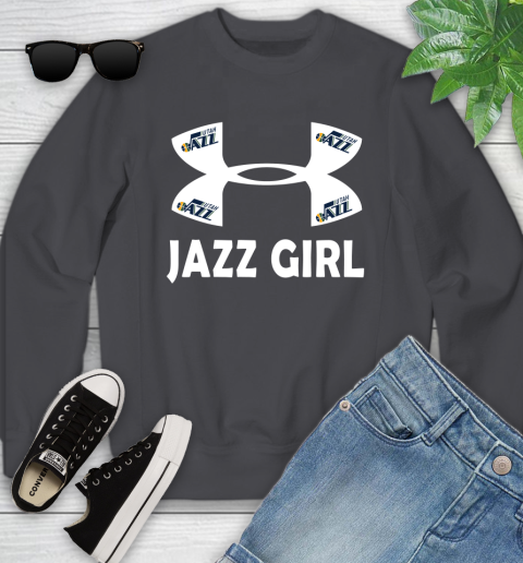 NBA Utah Jazz Girl Under Armour Basketball Sports Youth Sweatshirt 5