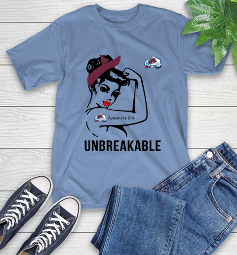 NHL Colorado Avalanche Girl Unbreakable Hockey Sports T-Shirt 11