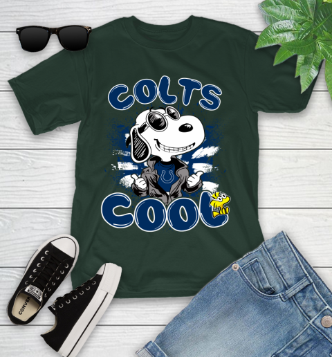 NFL Football Indianapolis Colts Cool Snoopy Shirt Youth T-Shirt 4