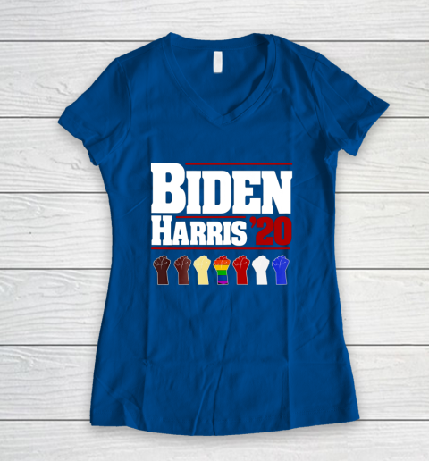 Joe Biden Kamala Harris 2020 Shirt Men Women Kamala Harris Women's V-Neck T-Shirt 7