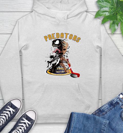 NHL Nashville Predators Hockey Venom Groot Guardians Of The Galaxy Hoodie