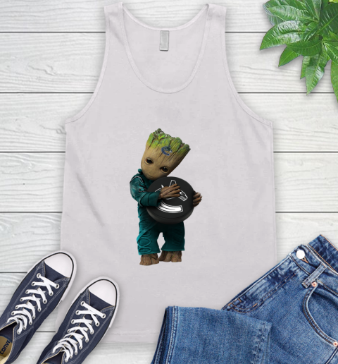 NHL Groot Guardians Of The Galaxy Hockey Sports Vancouver Canucks Tank Top
