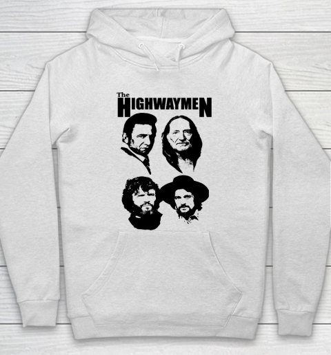 Willie Nelson Johnny Cash Outlaw Country Super Group The Highwaymen Hoodie
