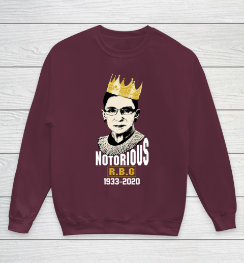 Notorious RBG 1933  2020 Ruth Bader Ginsburg Political Youth Sweatshirt 4