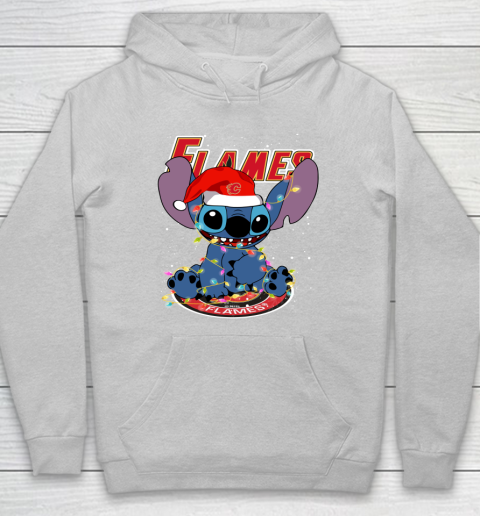 Calgary Flames NHL Hockey noel stitch Christmas Hoodie 4
