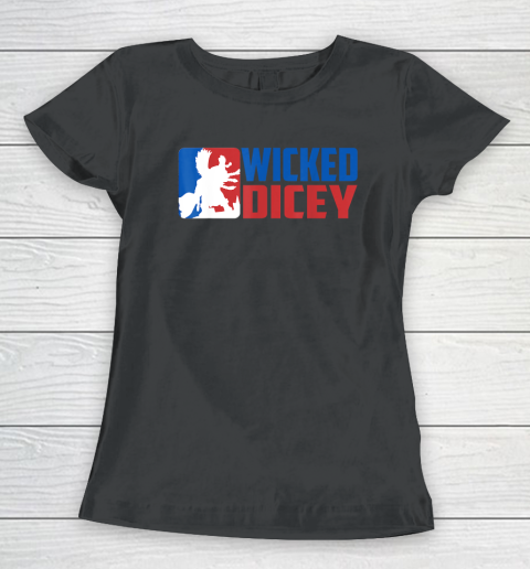 Wicked Dicey  Baseball Logo Style Women's T-Shirt
