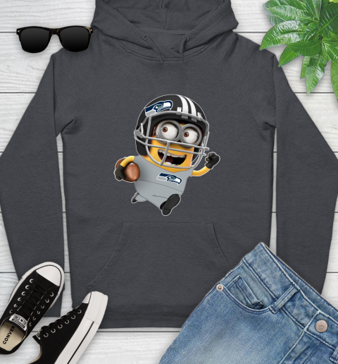 NFL Seattle Seahawks Minions Disney Football Sports Youth Hoodie 8