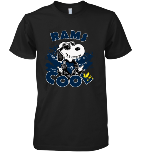 Los Angeles Rams Snoopy Joe Cool We're Awesome Premium Men's T-Shirt