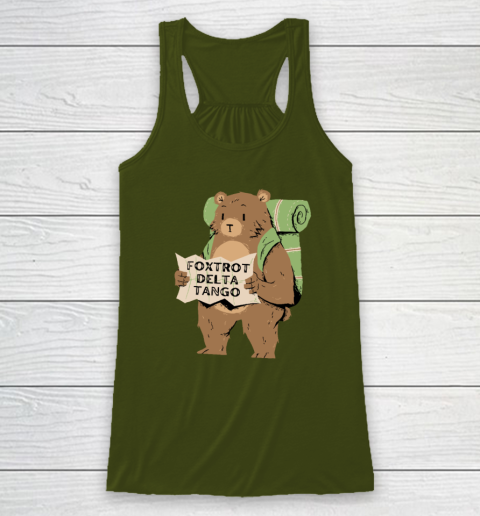Bear Foxtrots Deltas Tangos Funny Racerback Tank 2