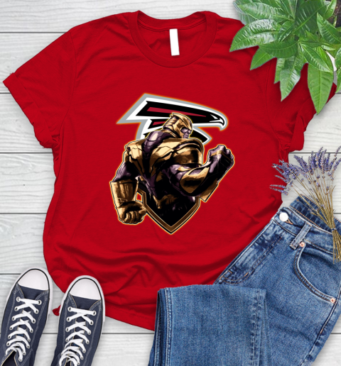 NFL Thanos Avengers Endgame Football Sports Atlanta Falcons Women's T-Shirt 9