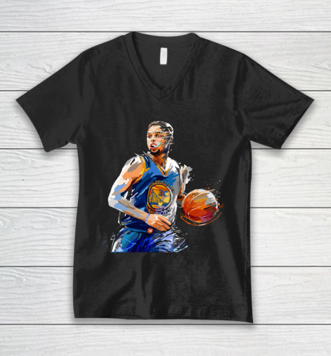 Steph Curry Basketball V-Neck T-Shirt