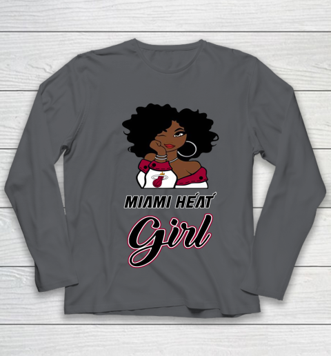 Miami Heat Girl NBA Youth Long Sleeve 8
