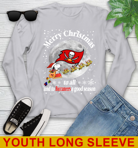 Tampa Bay Buccaneers Merry Christmas To All And To Buccaneers A Good Season NFL Football Sports Youth Long Sleeve 5