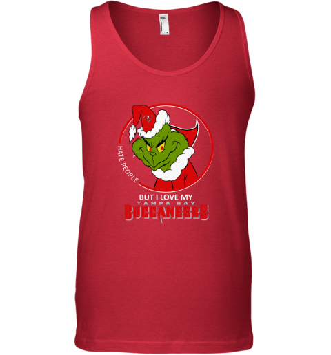1lvf i hate people but i love my tampa bay buccaneers grinch nfl unisex tank 17 front red