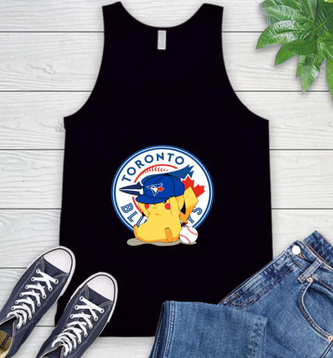 MLB Pikachu Baseball Sports Toronto Blue Jays Tank Top 2