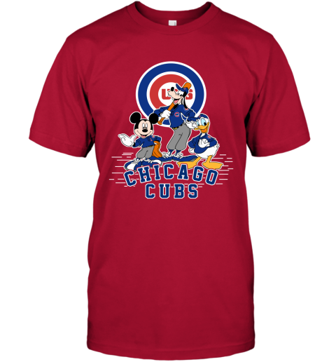 MLB Chicago Cubs Mickey Mouse Donald Duck Goofy Baseball T Shirt T Shirt