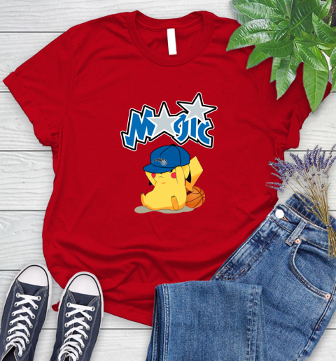 NBA Pikachu Basketball Sports Orlando Magic Women's T-Shirt 9
