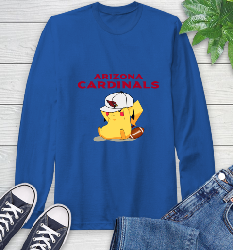 NFL Pikachu Football Sports Arizona Cardinals Long Sleeve T-Shirt 9